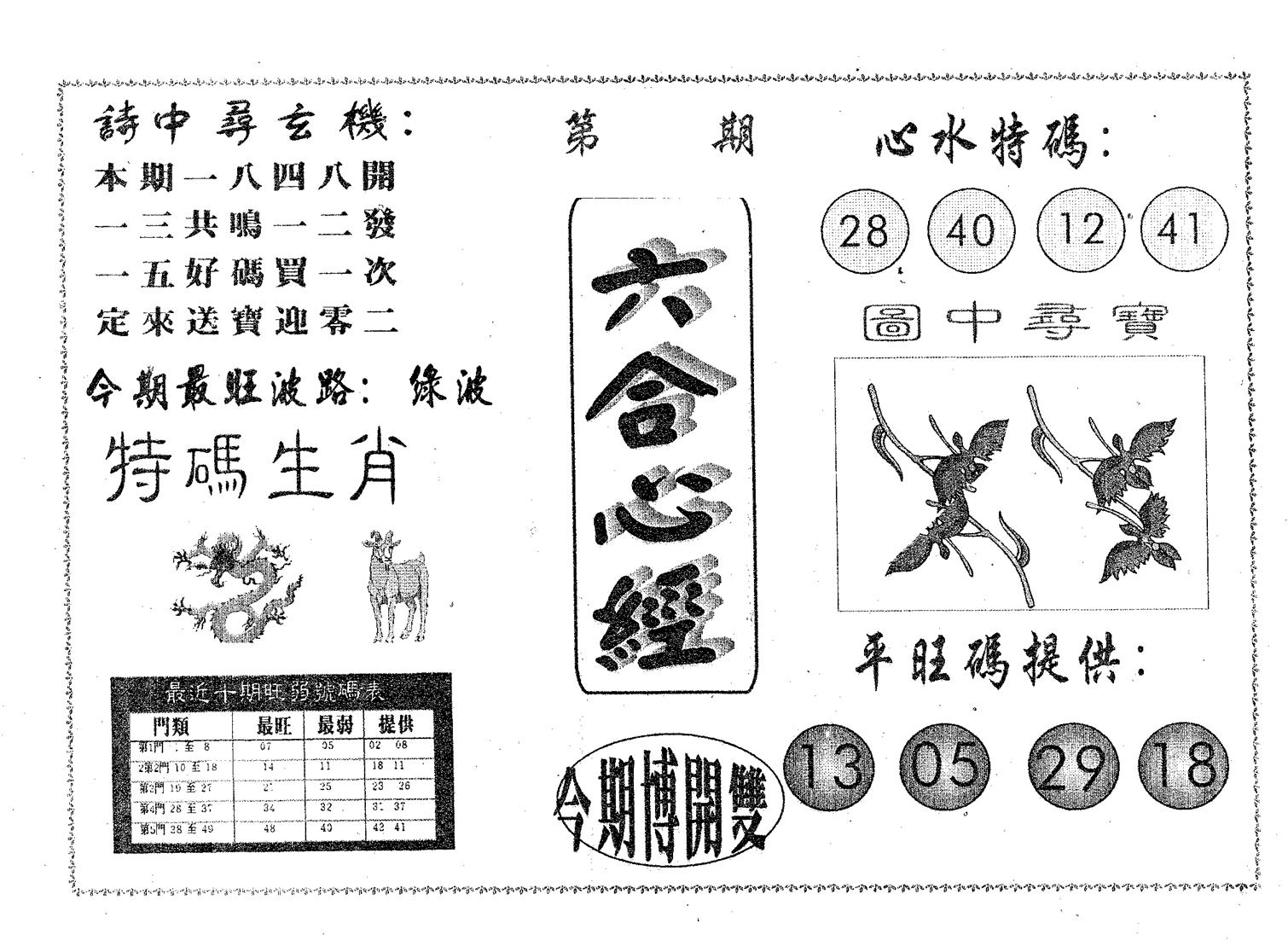 六合心经 第10期