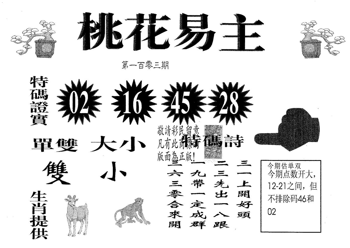 桃花易主 第103期