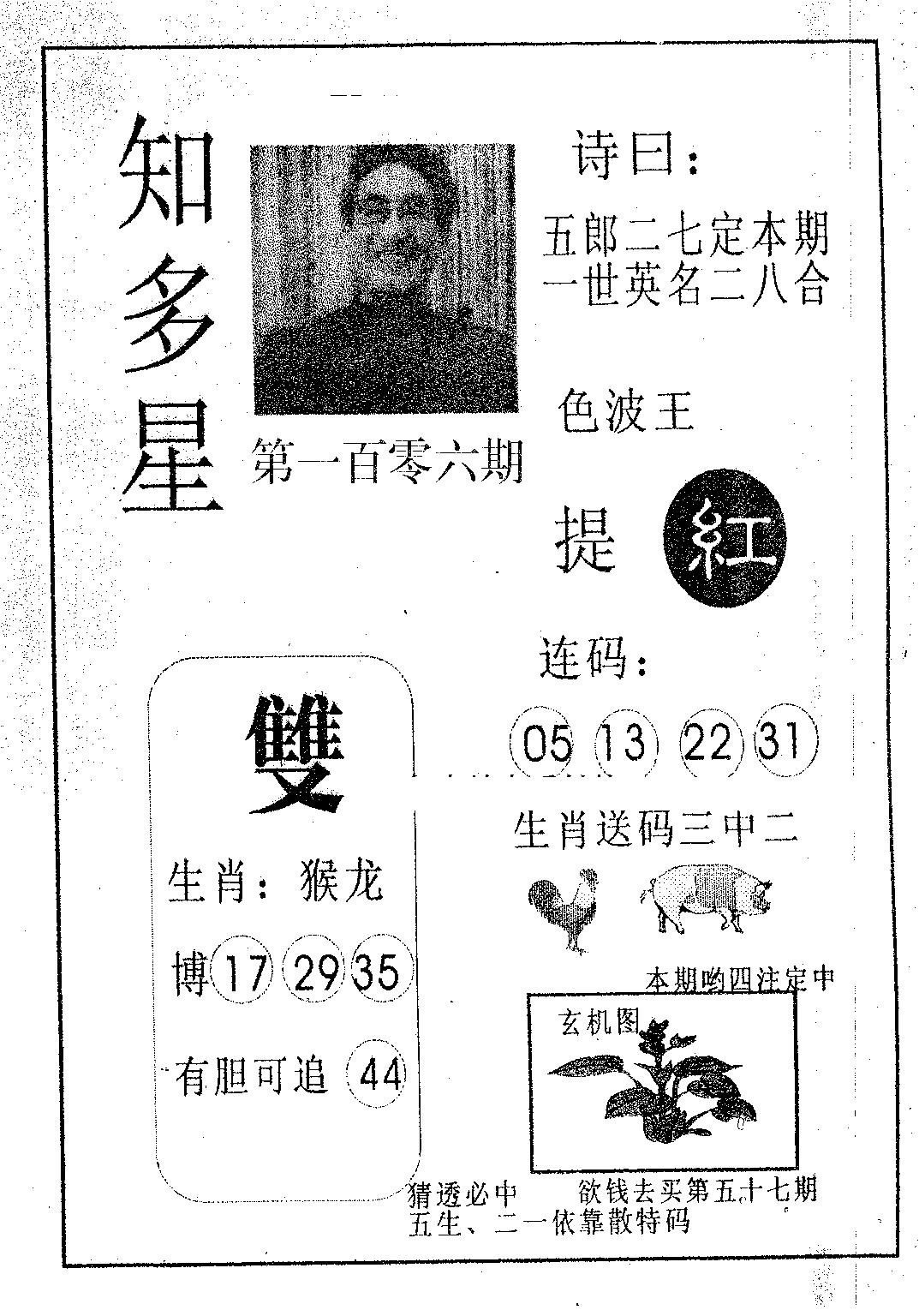 知多星 第106期