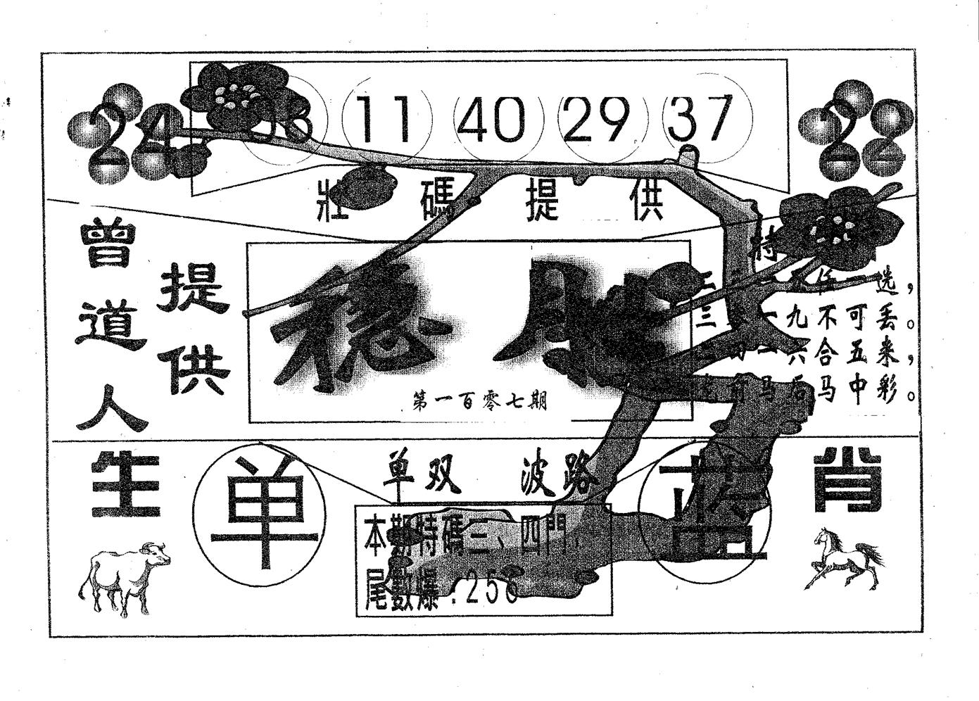 稳胜 第107期