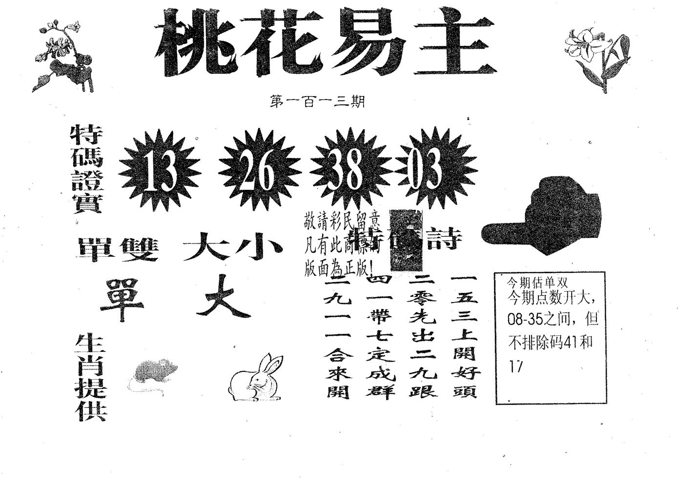 桃花易主 第113期