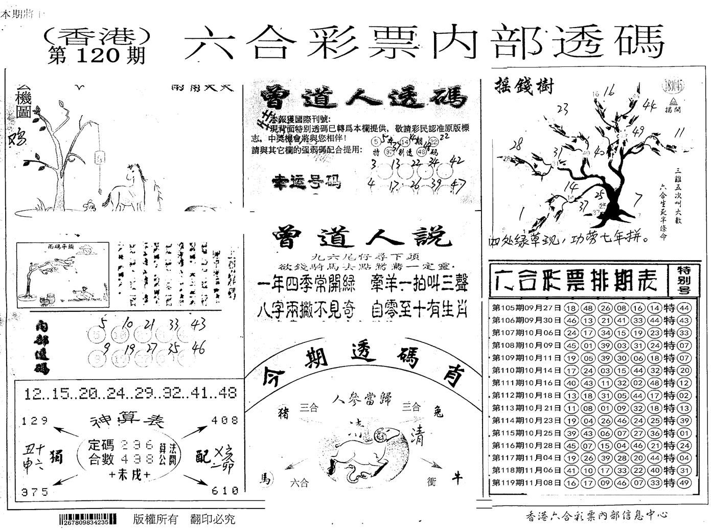 内部透码(信封) 第120期