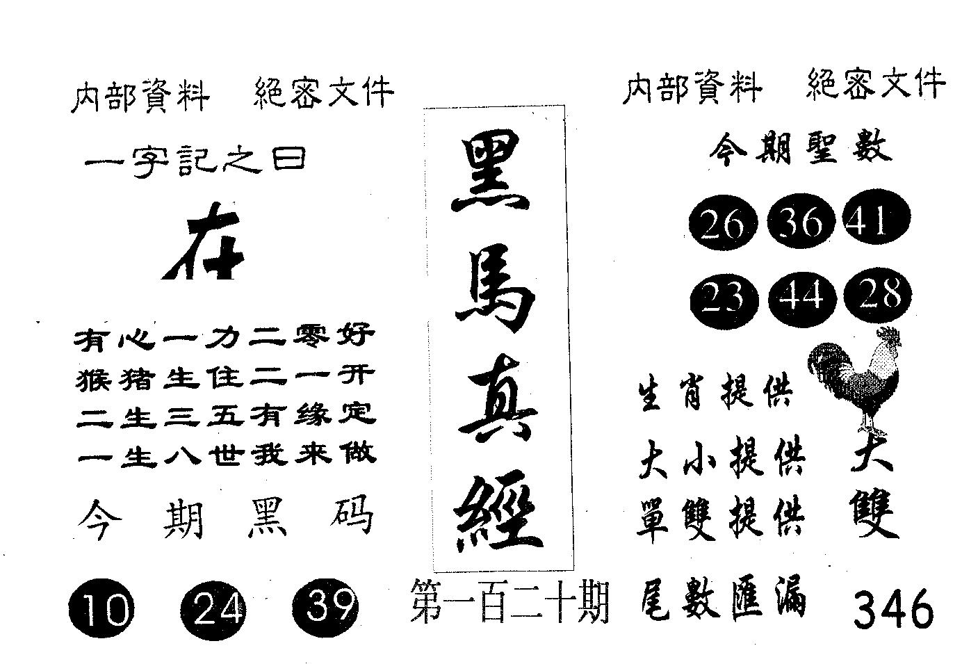 黑马真经 第120期