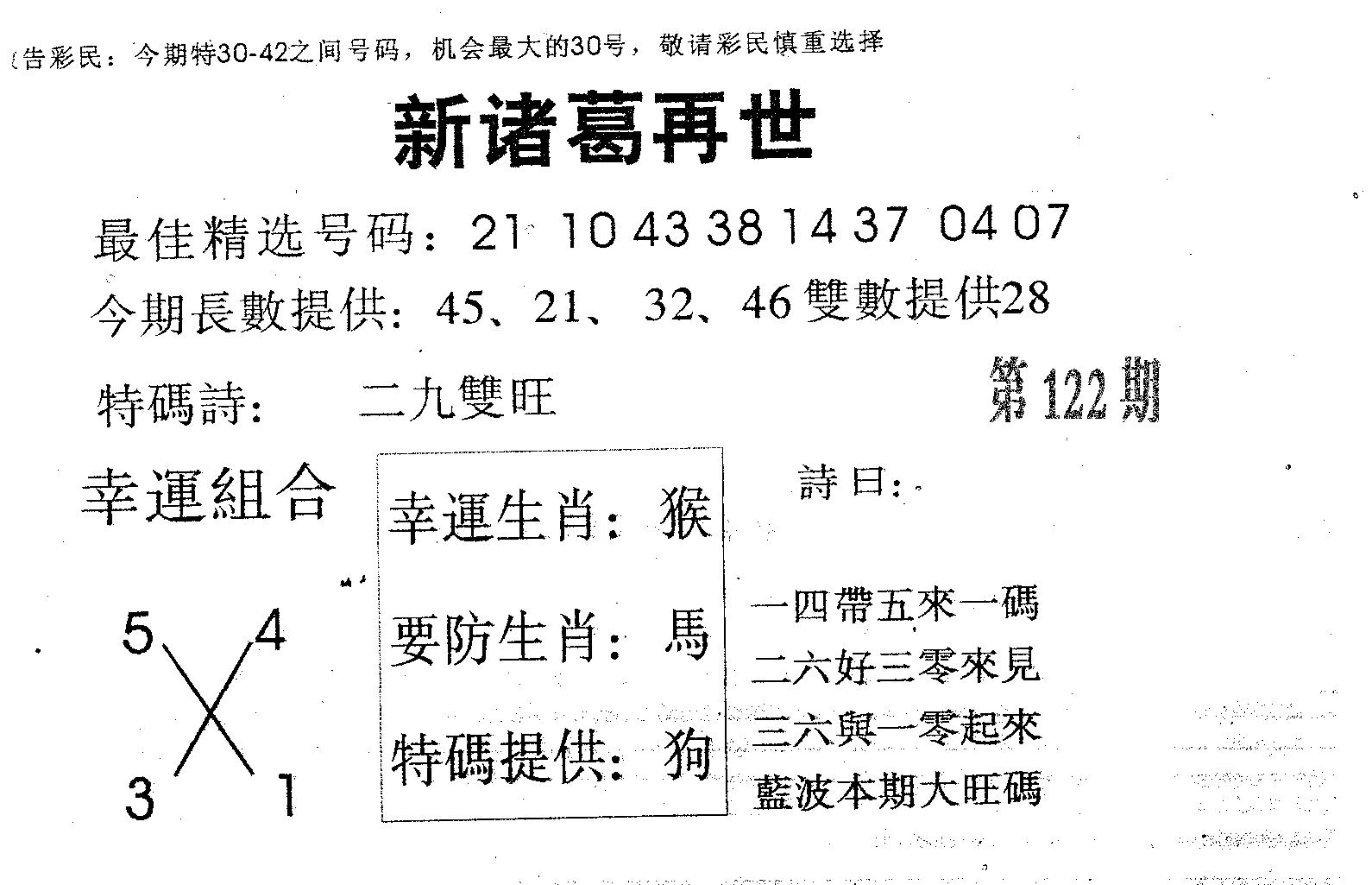 新诸葛 第122期