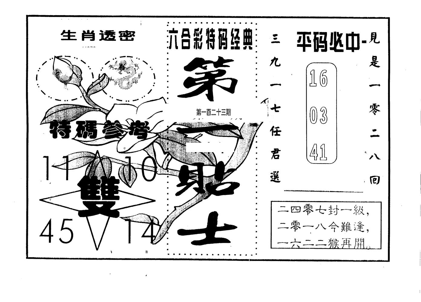第一贴士 第123期