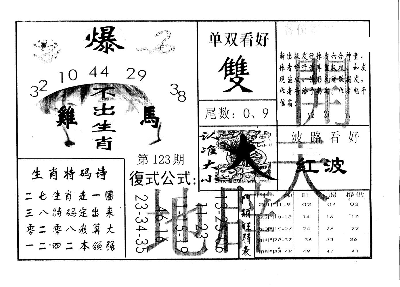 开天辟地 第123期