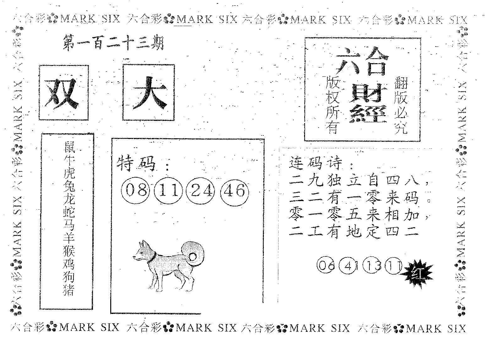 六合财经 第123期