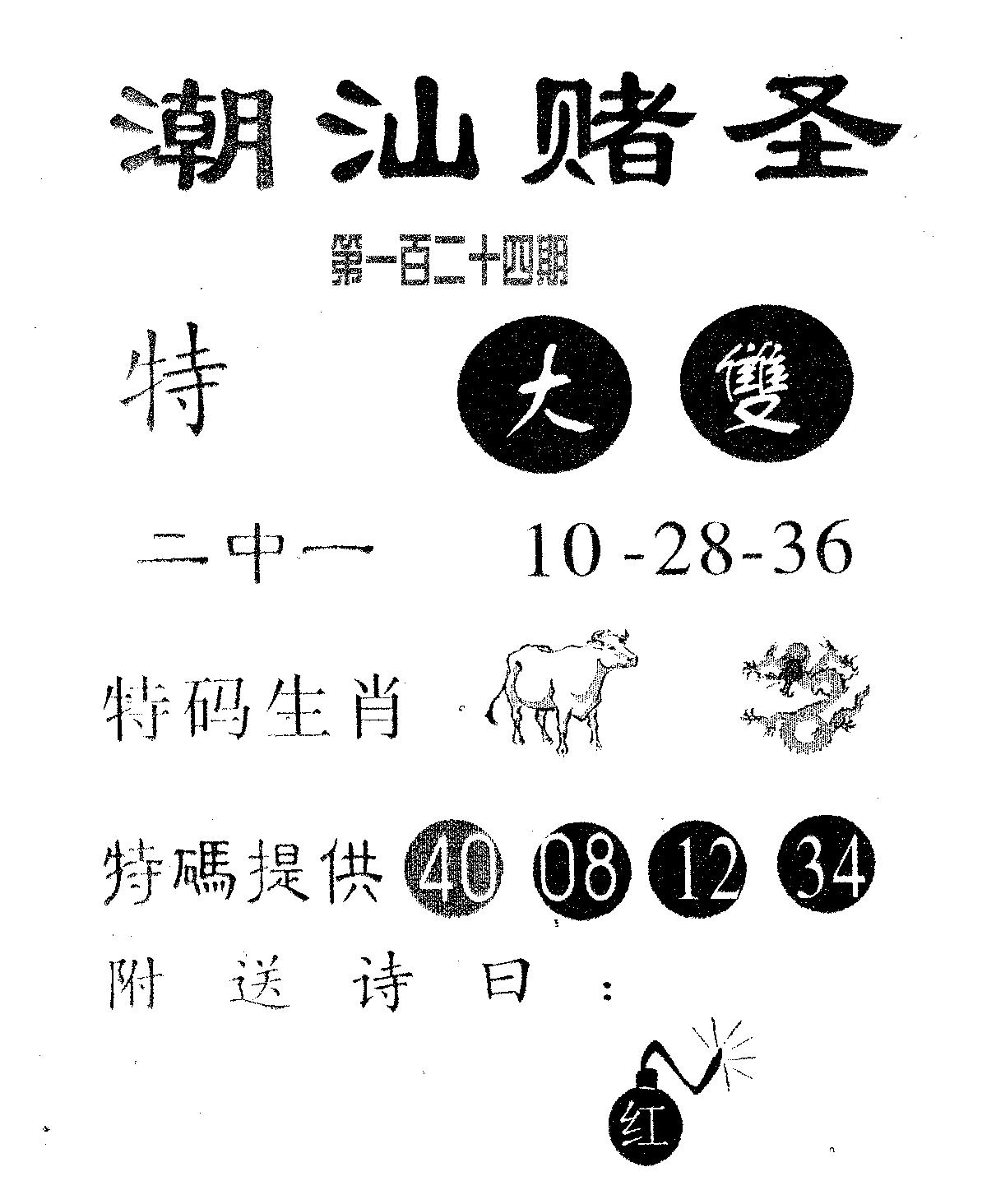 潮汕赌圣 第124期