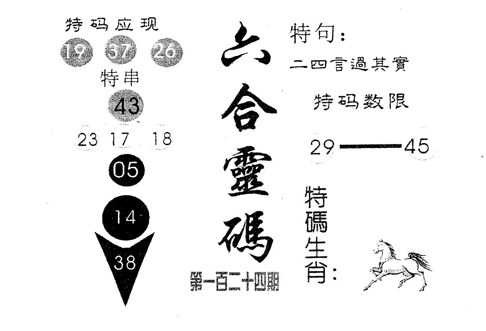 六合灵码 第124期