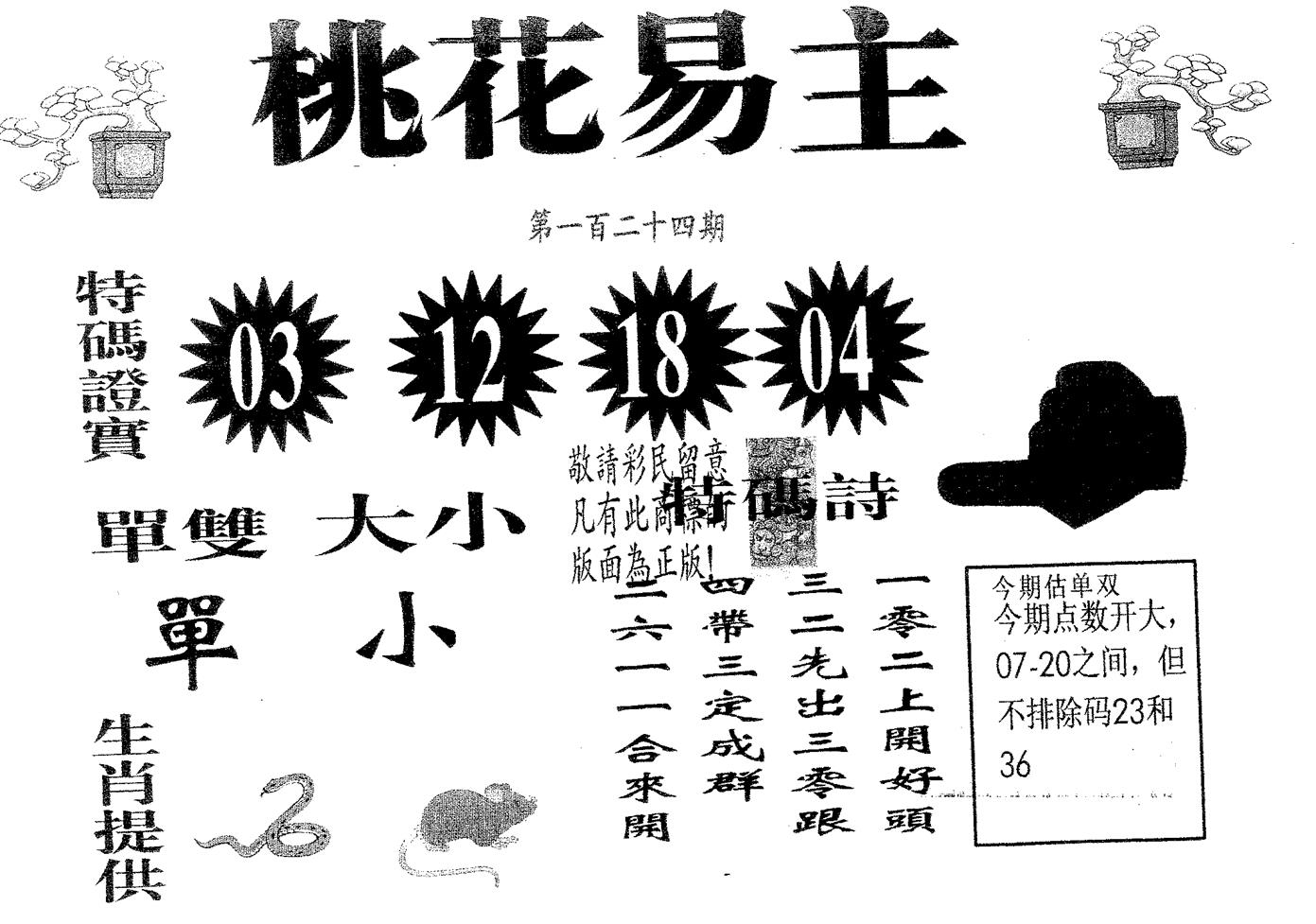 桃花易主 第124期
