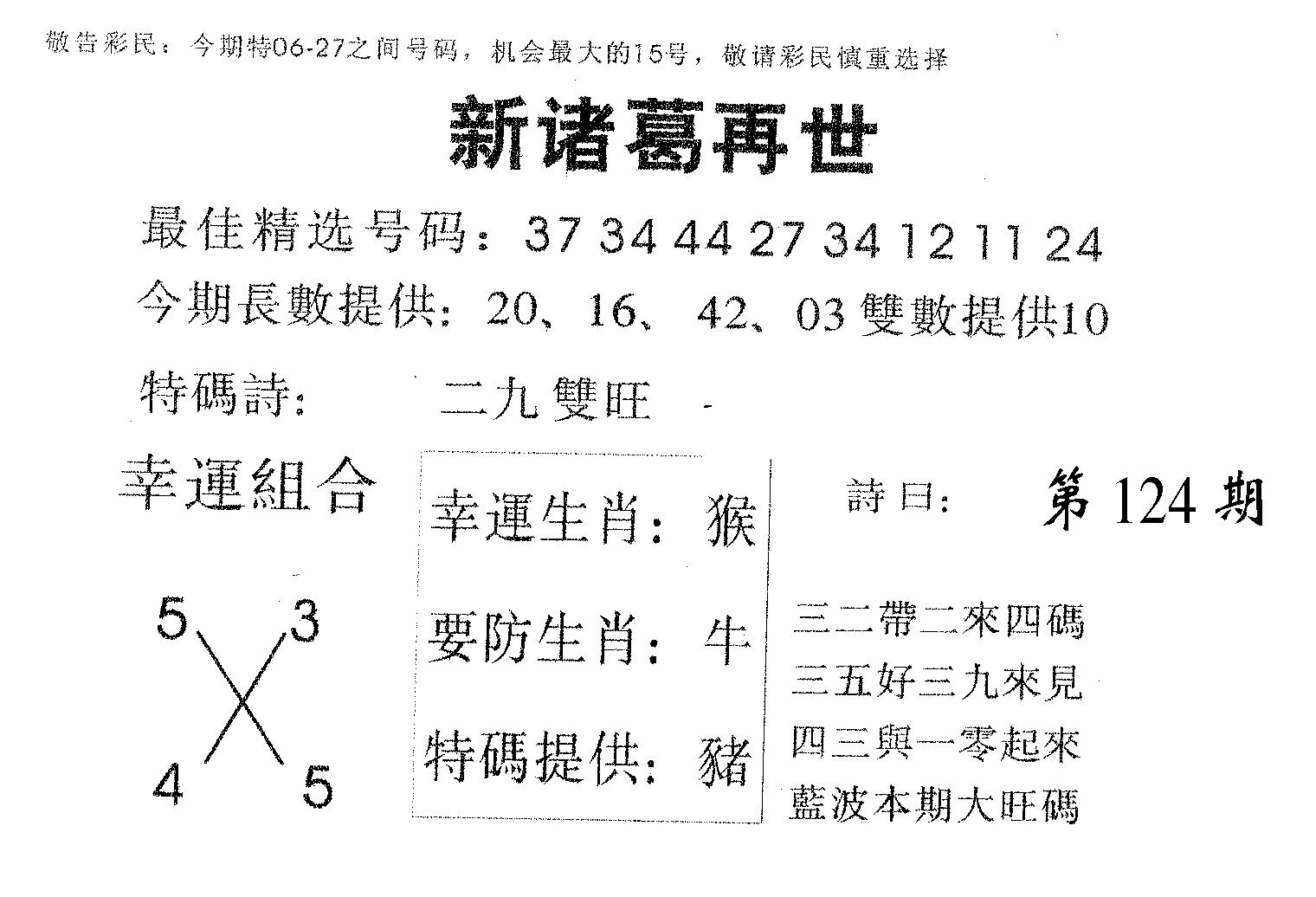 新诸葛 第124期