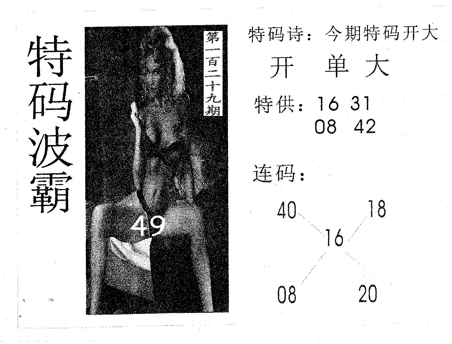 特码波霸 第129期