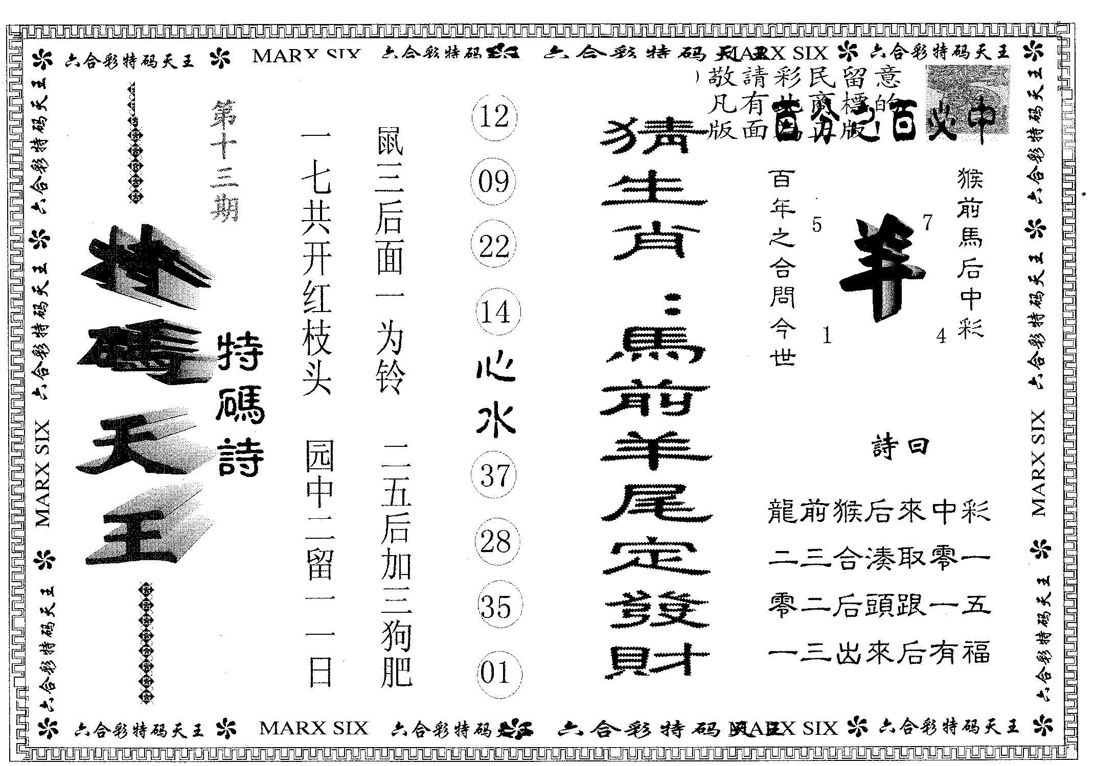 天码天王 第13期