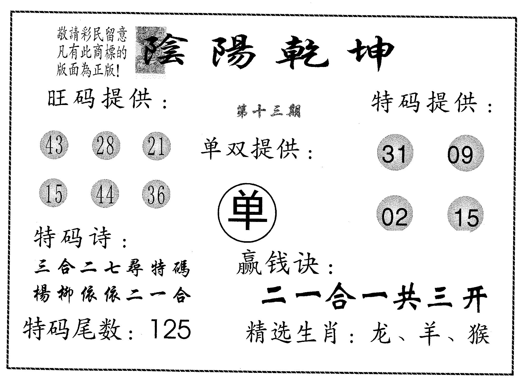 阴阳乾坤 第13期
