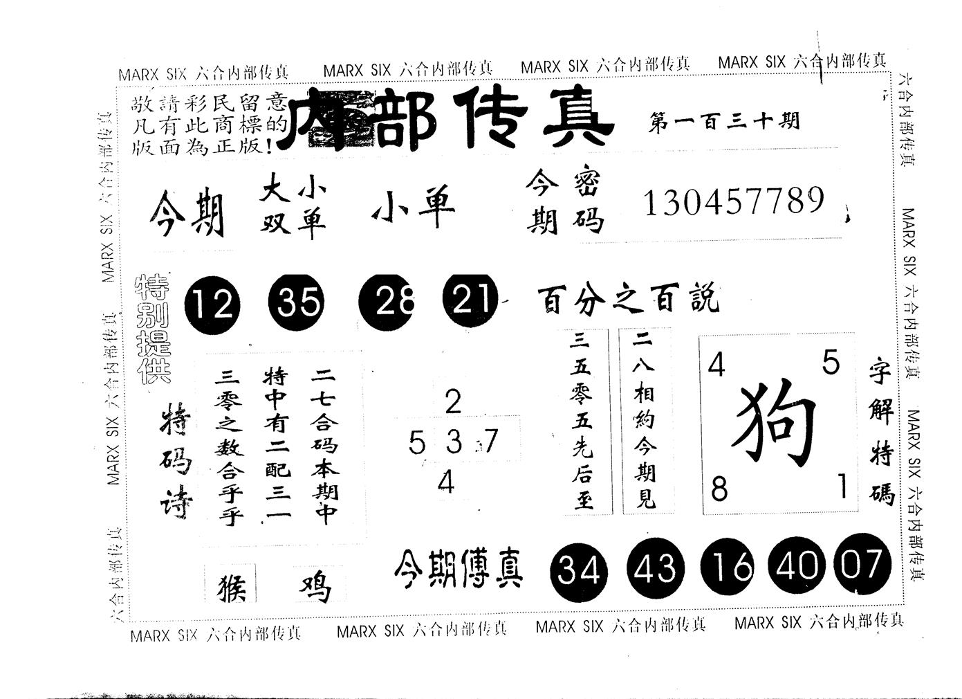 内部传真 第130期