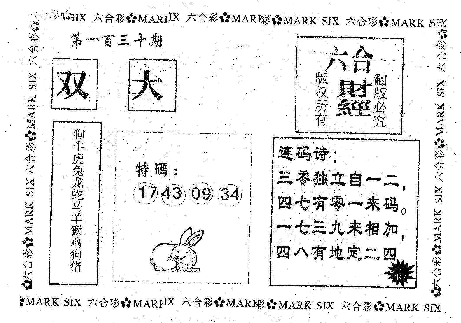 六合财经 第130期