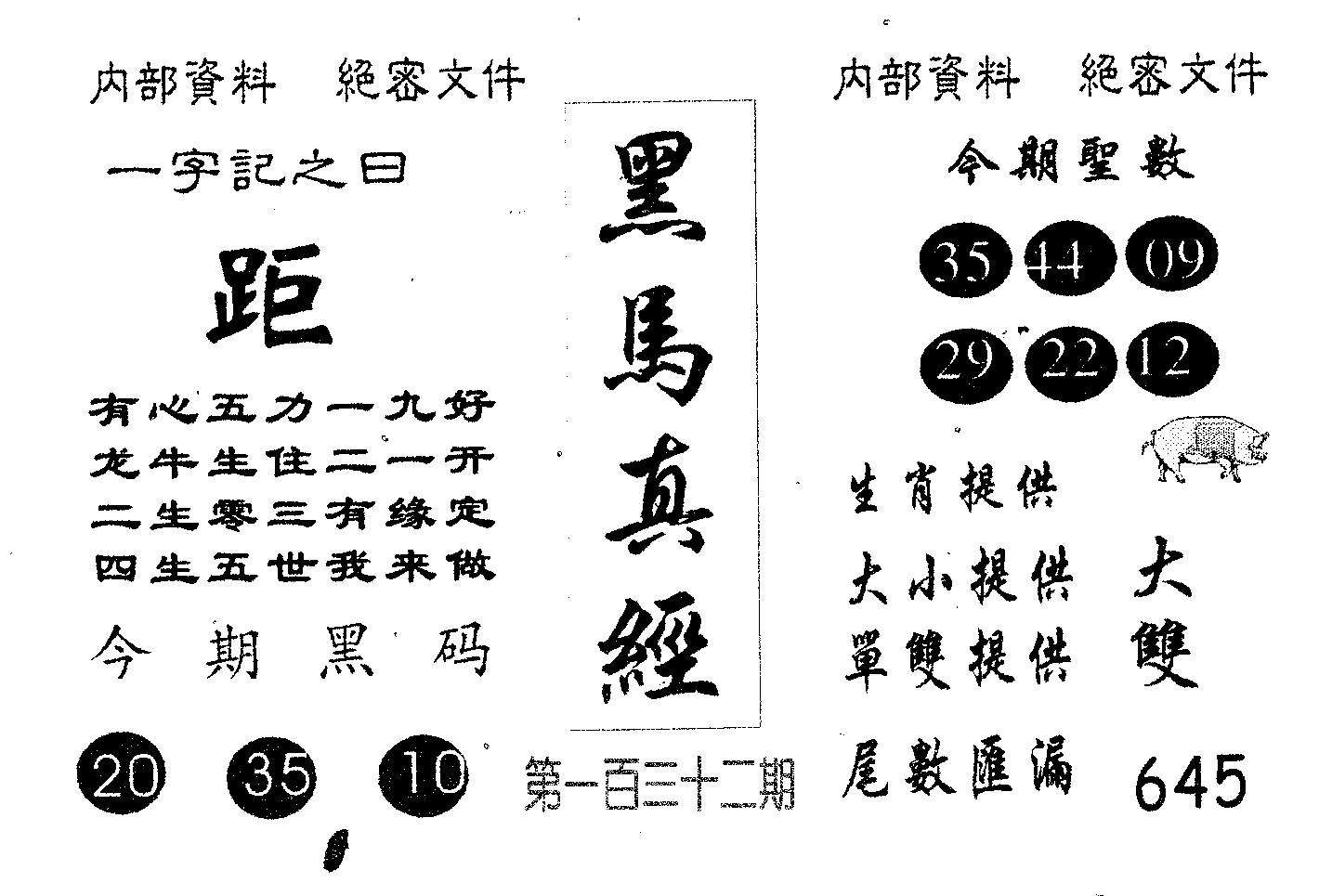 黑马真经 第132期