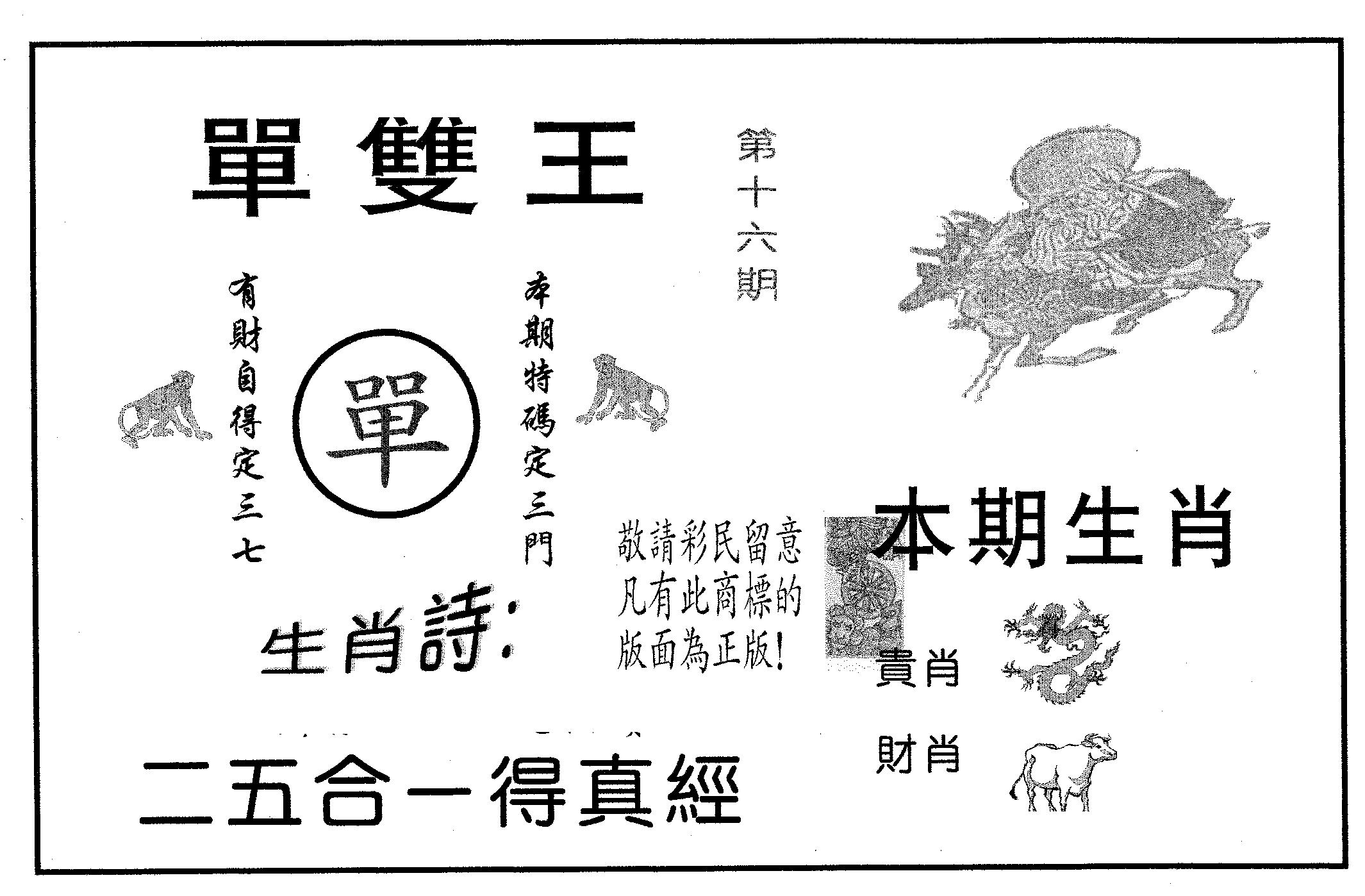 单双王A 第16期