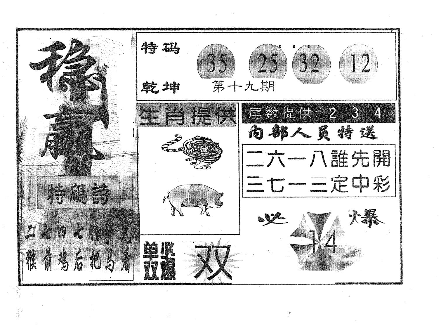 稳赢 第19期
