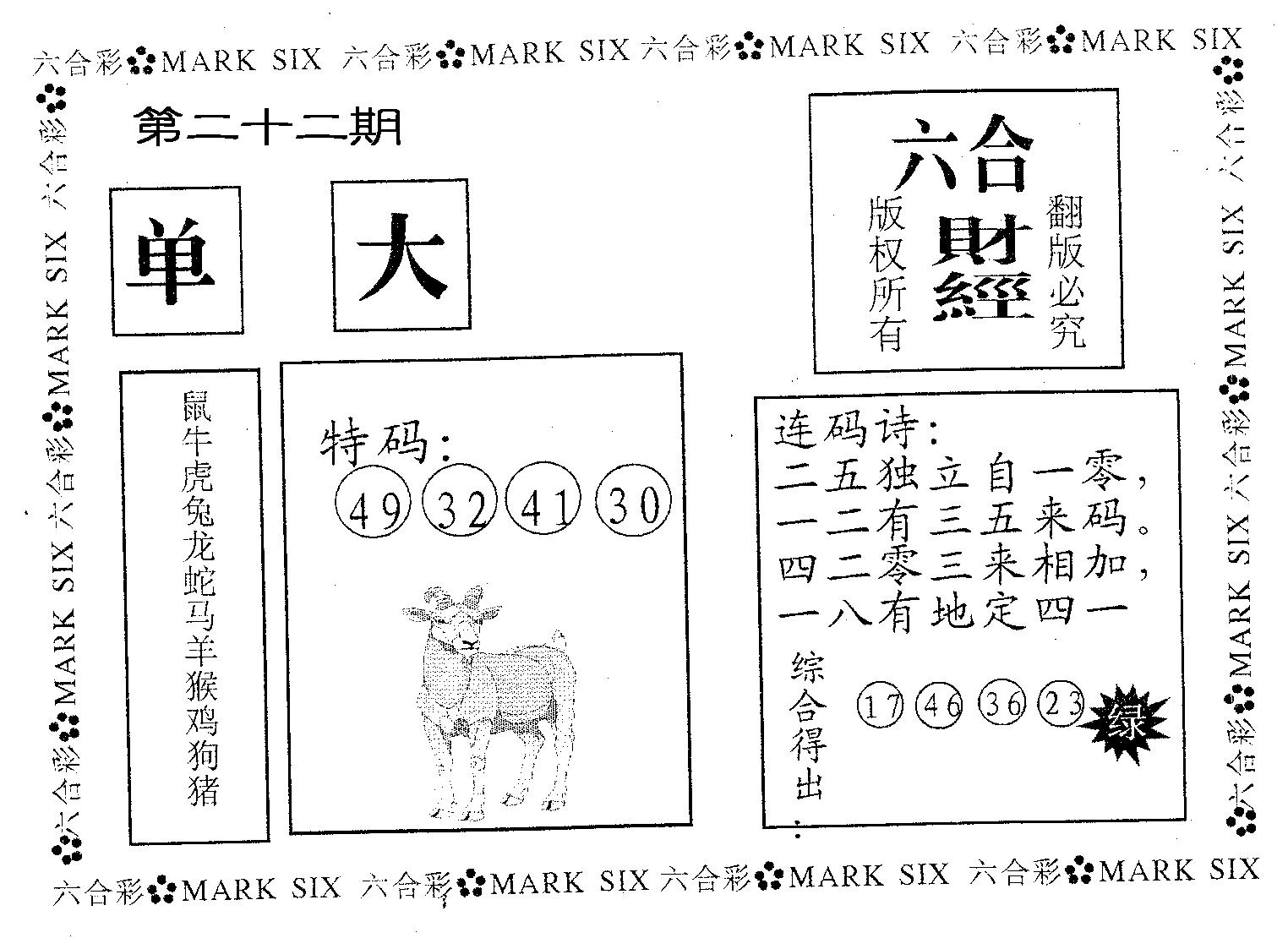 六合财经 第22期