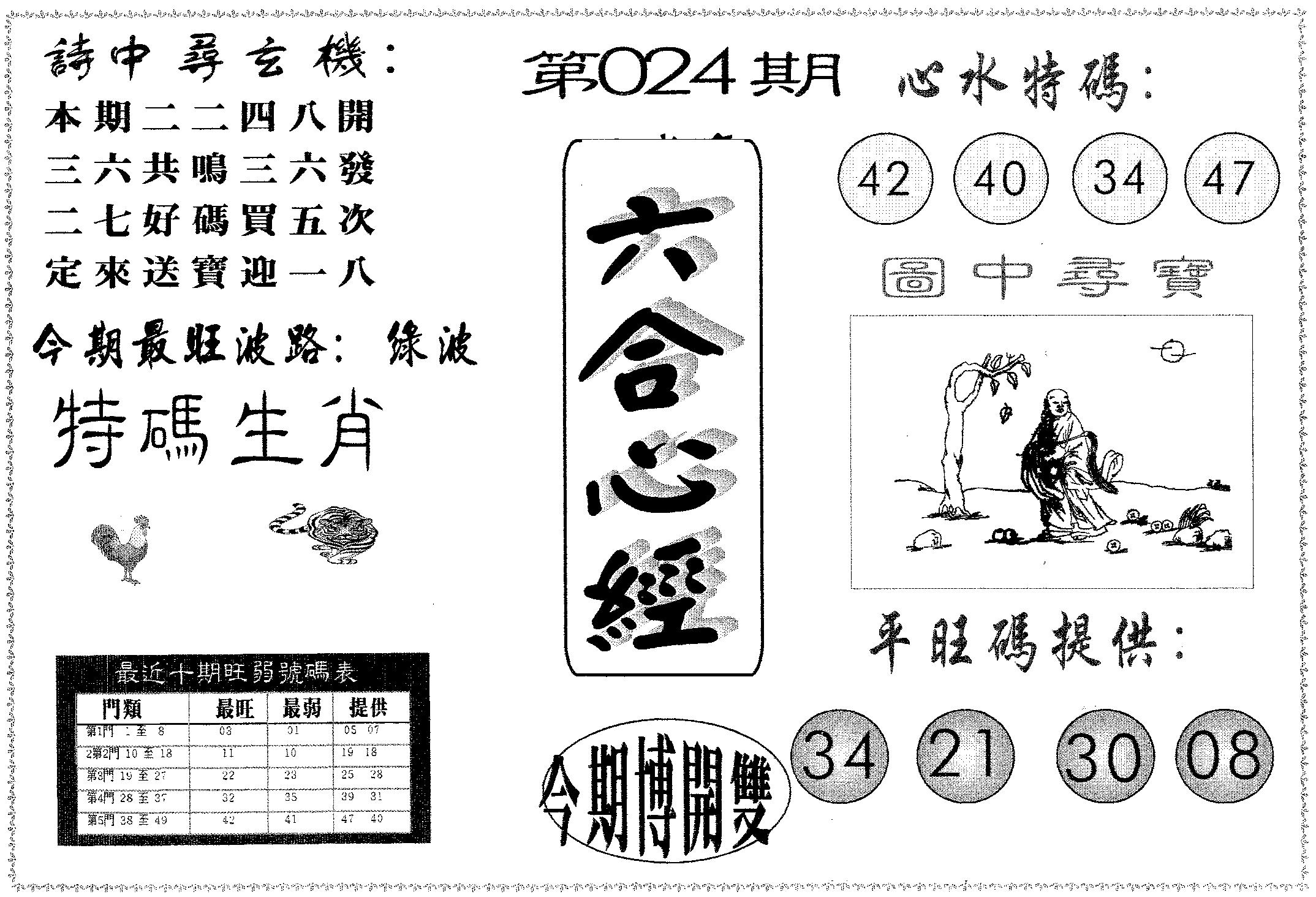 六合心经 第24期