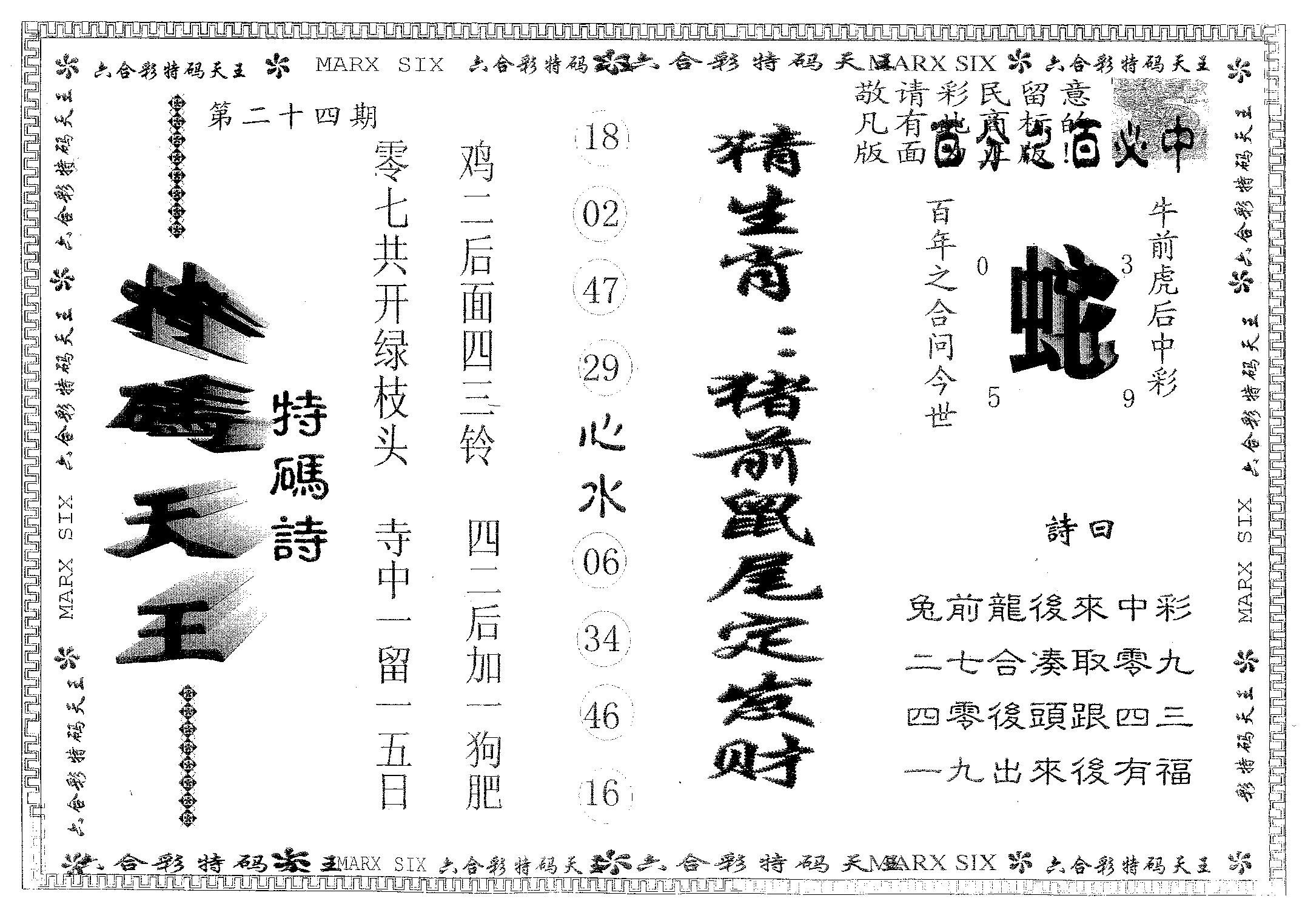 天码天王 第24期