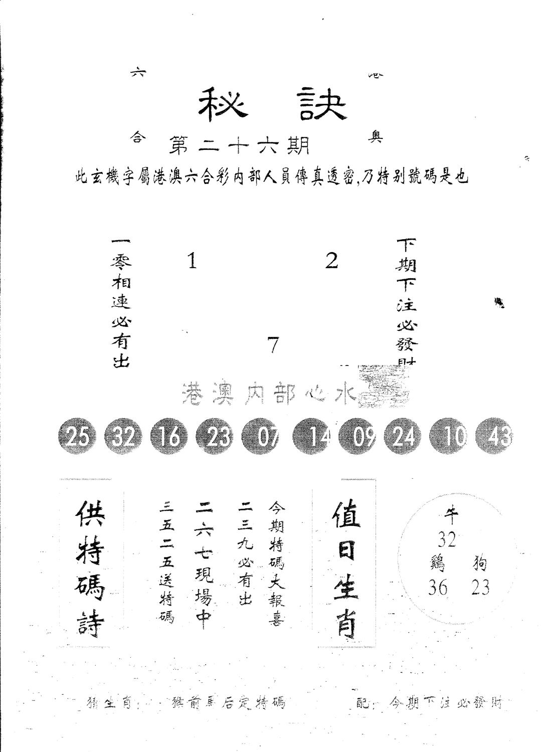 另版秘诀 第26期
