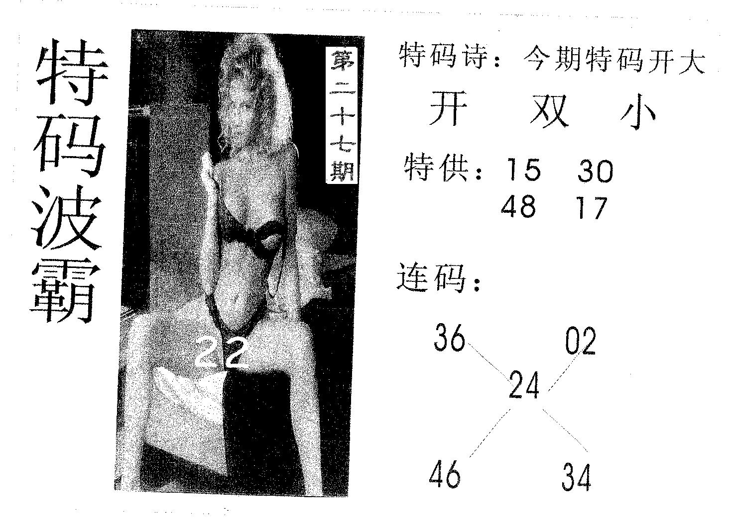 特码波霸 第27期