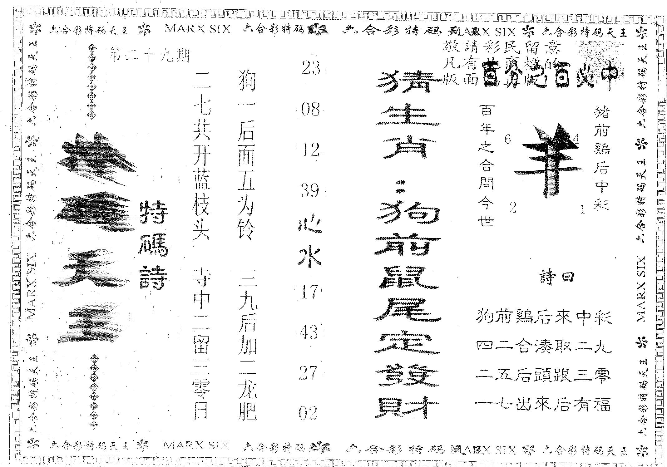 天码天王 第29期