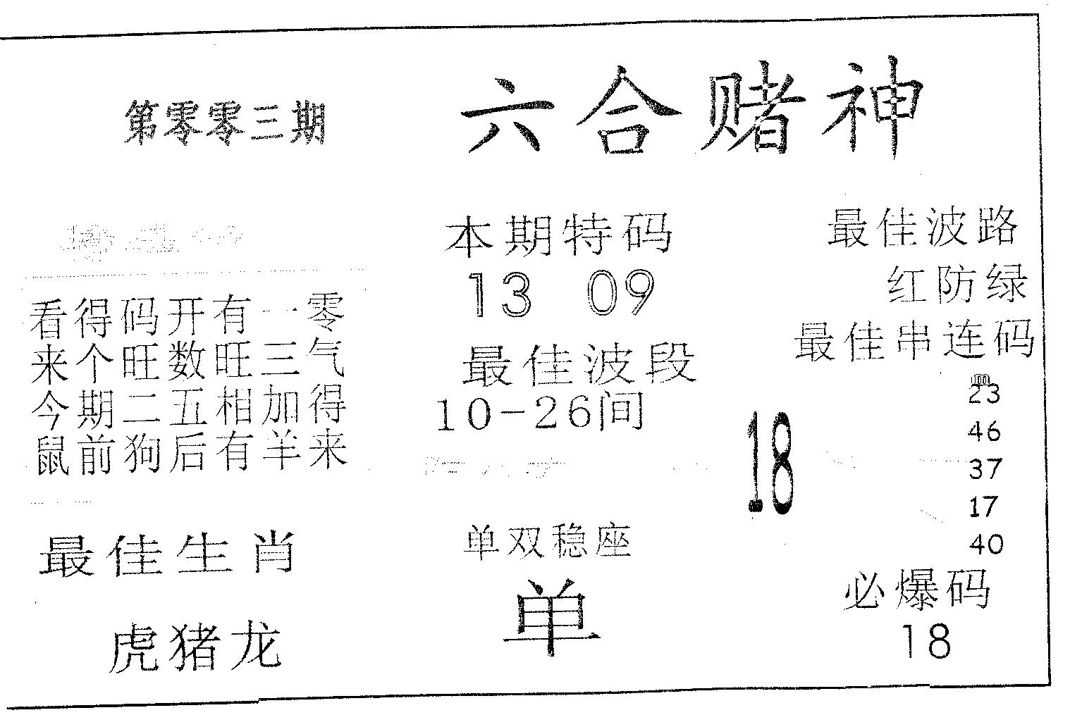 六合赌神 第3期