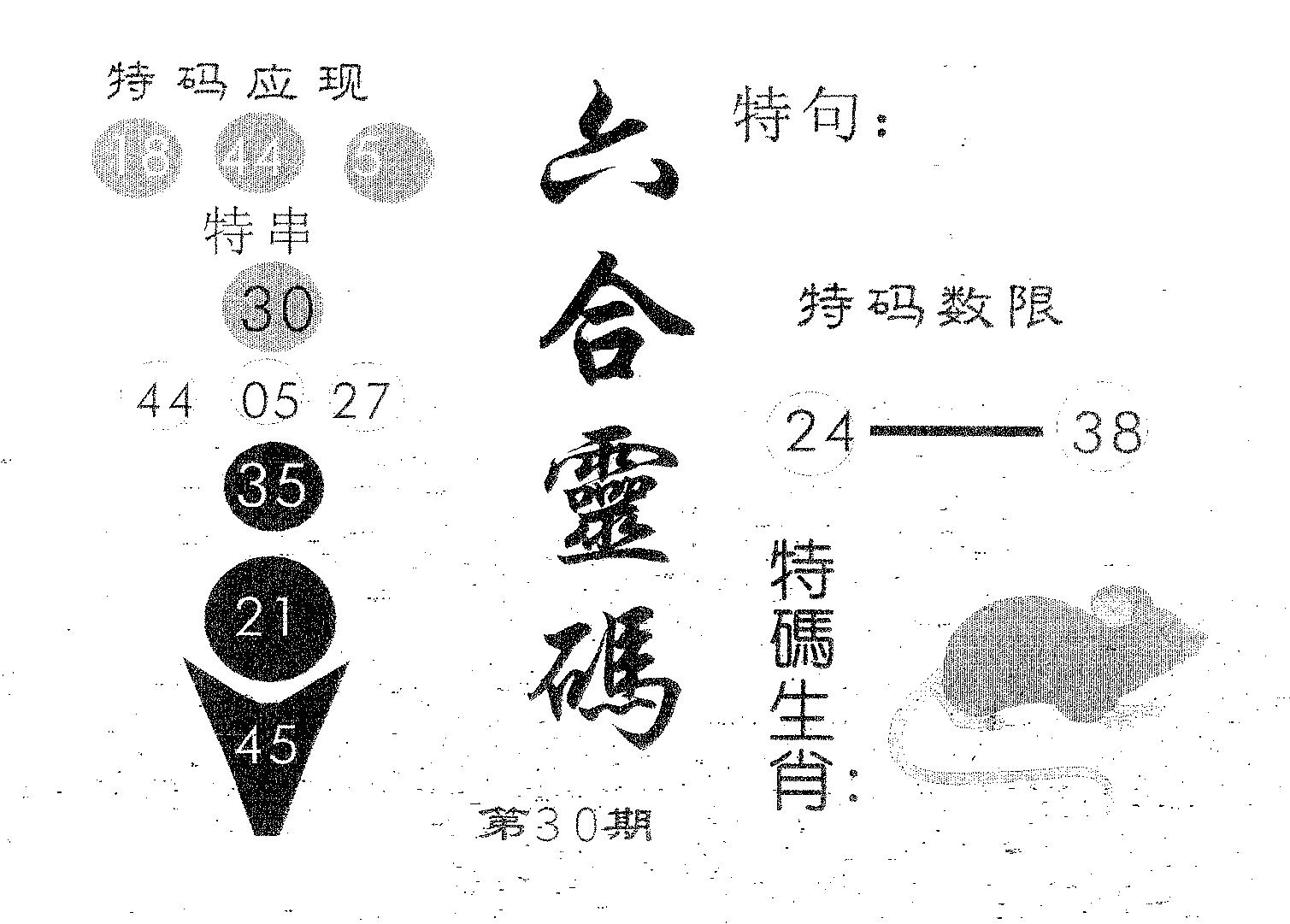 六合灵码 第30期