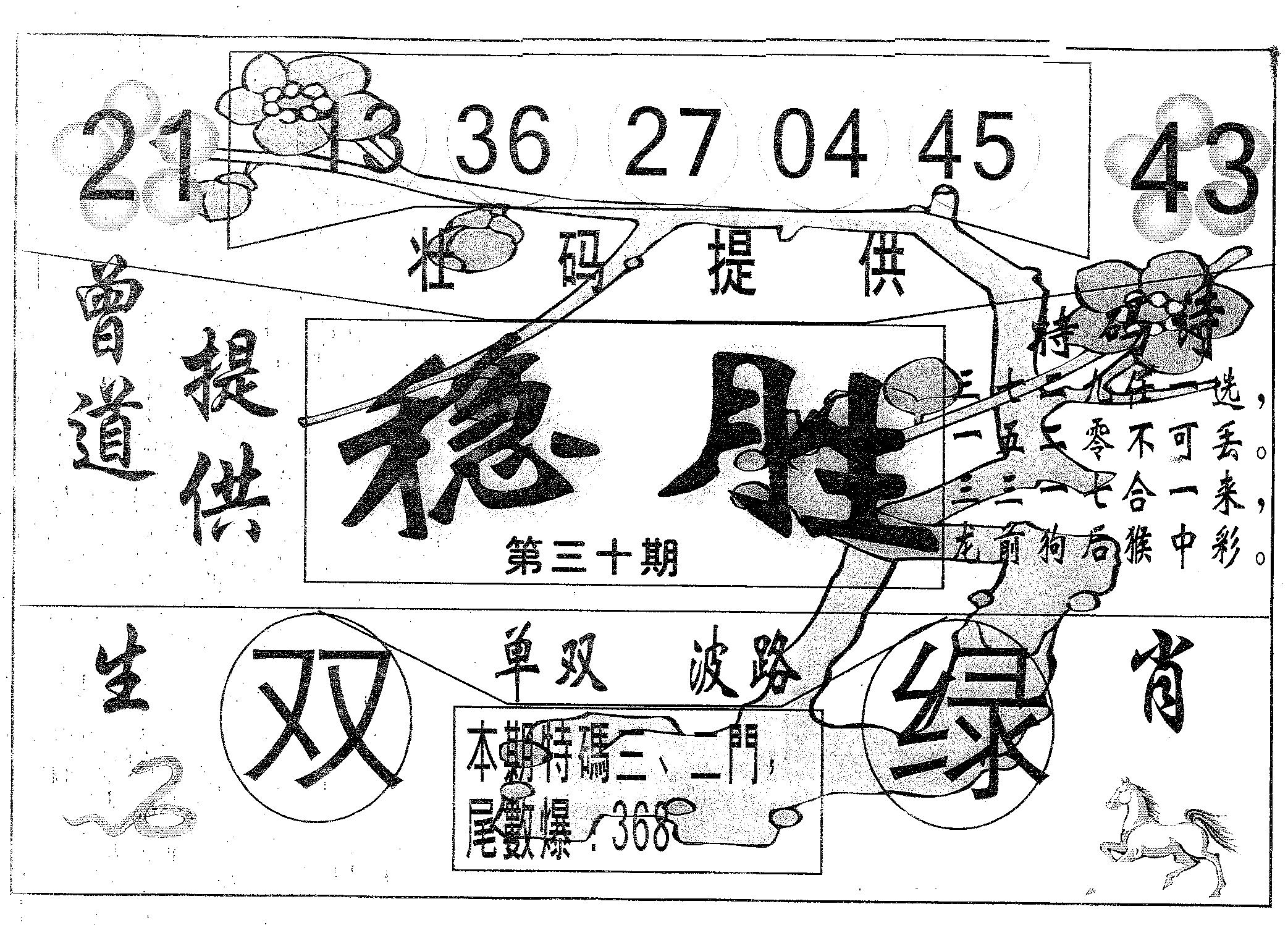 稳胜 第30期