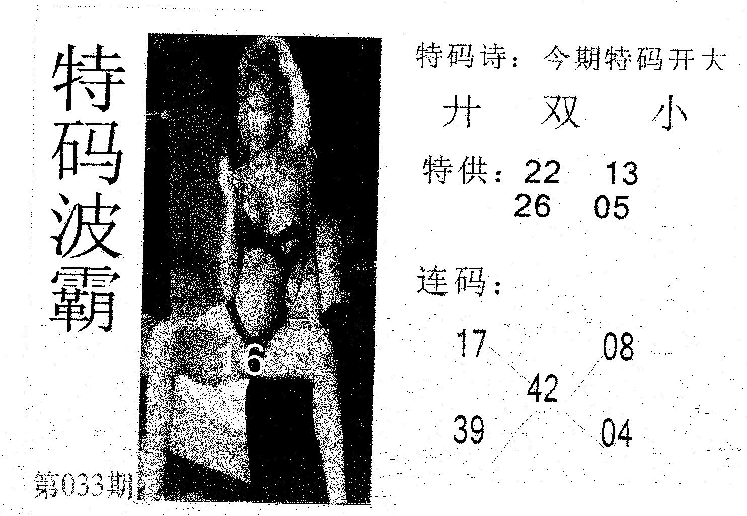 特码波霸 第33期