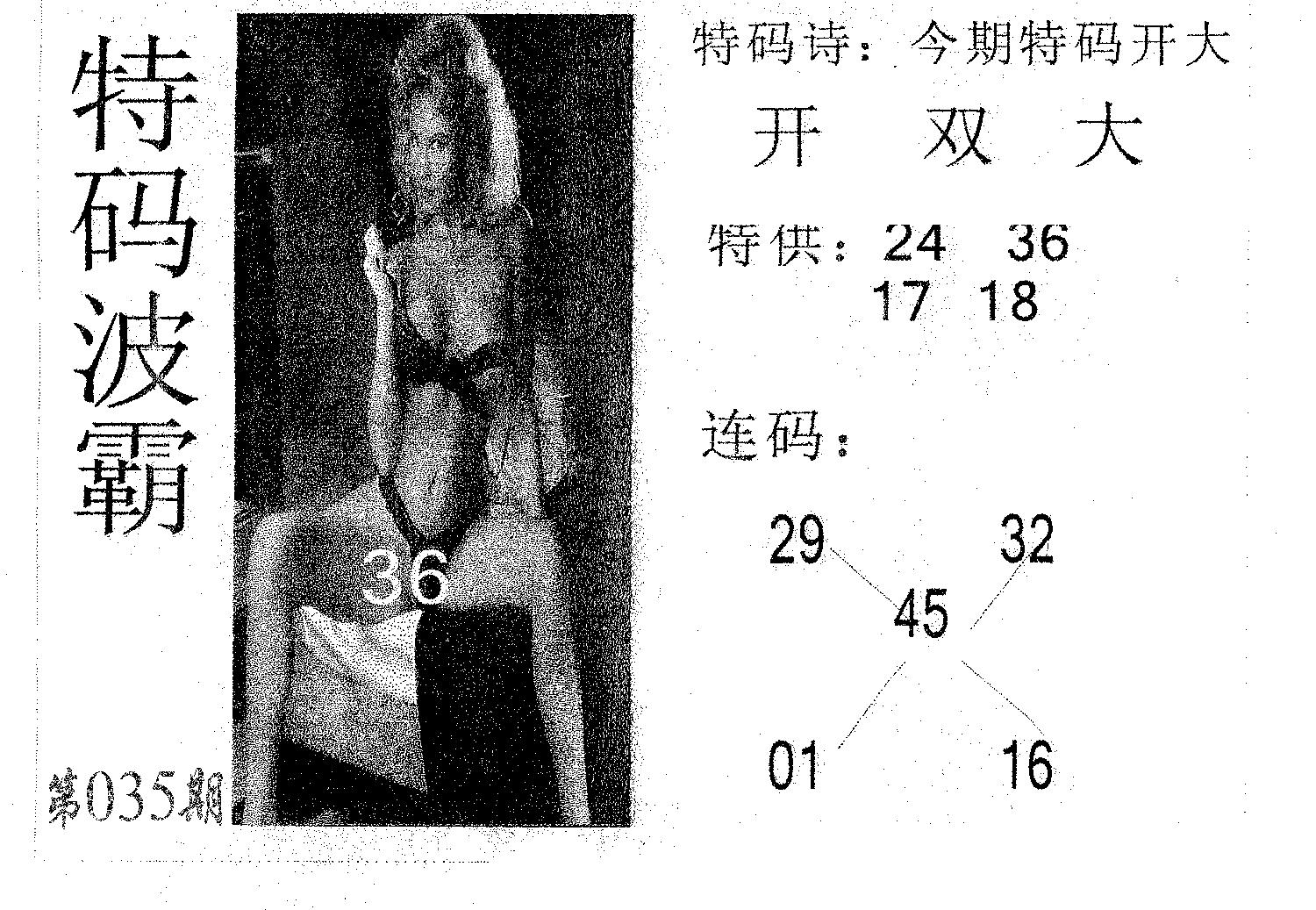 特码波霸 第35期