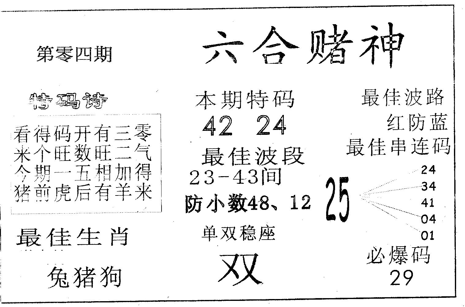 六合赌神 第4期