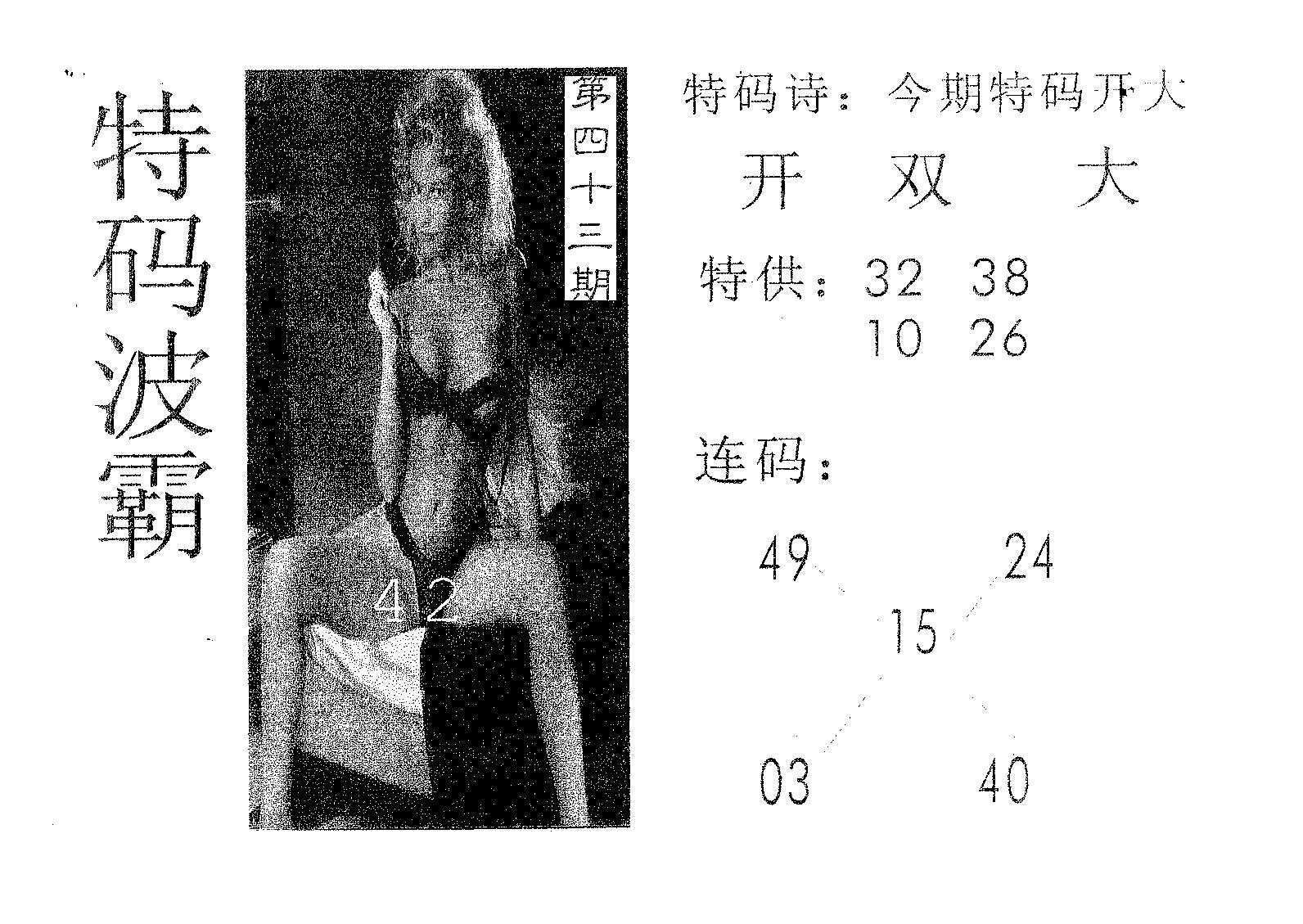 特码波霸 第43期