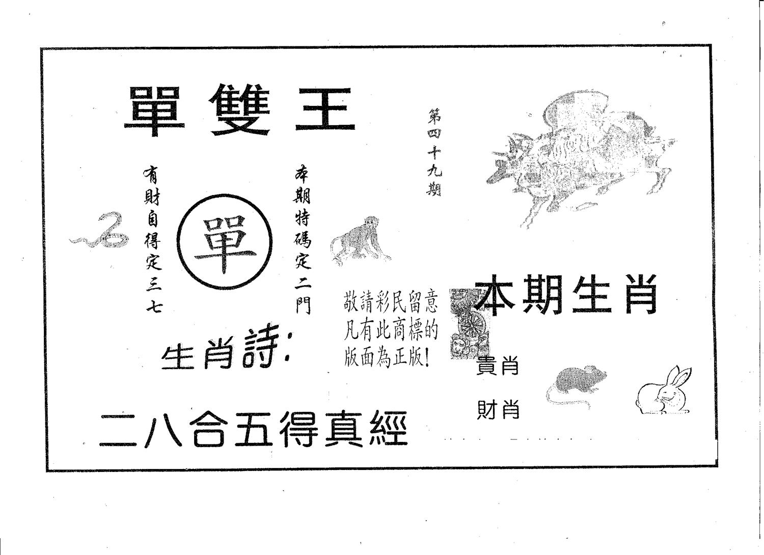单双王B 第49期
