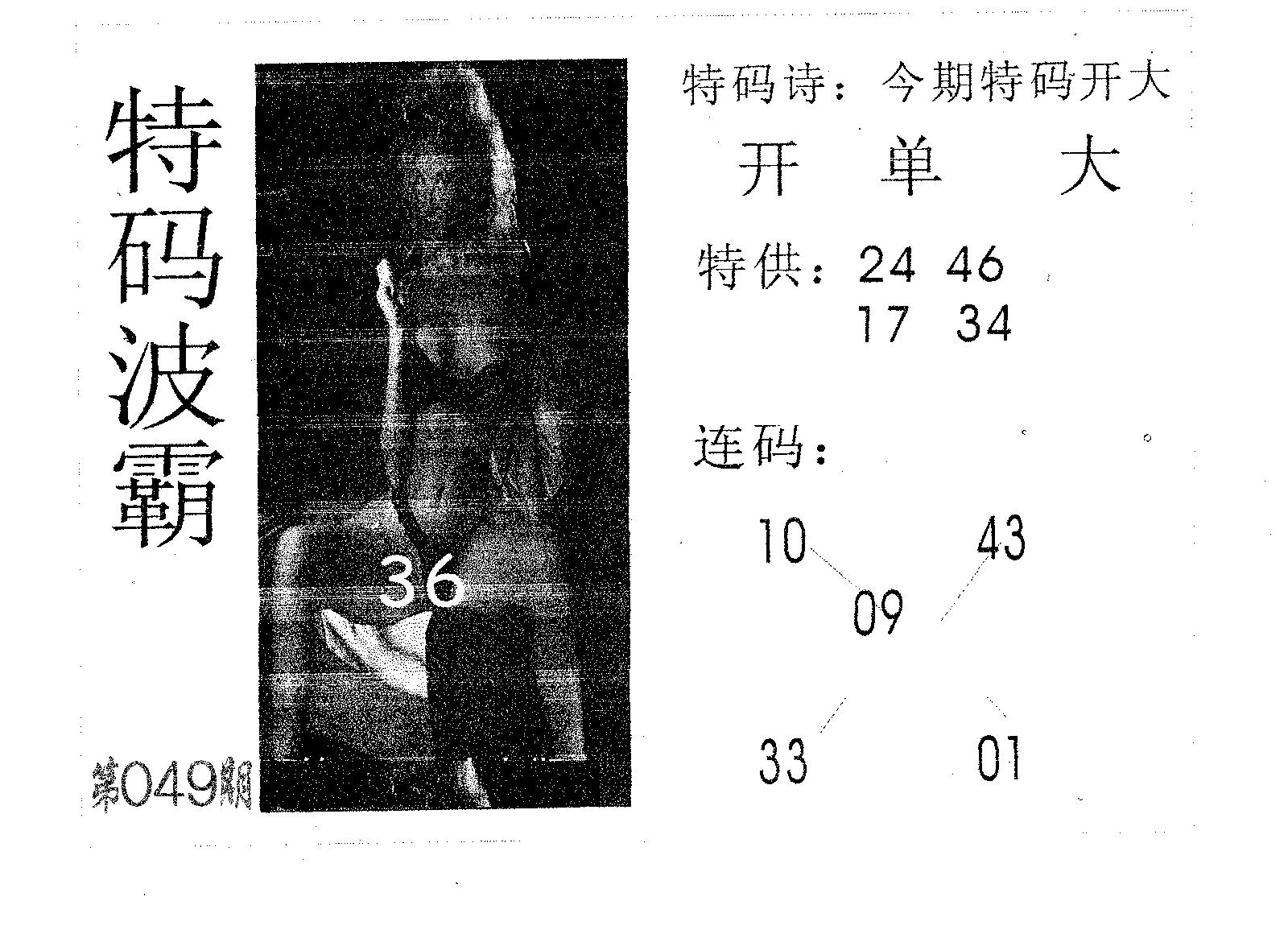 特码波霸 第49期