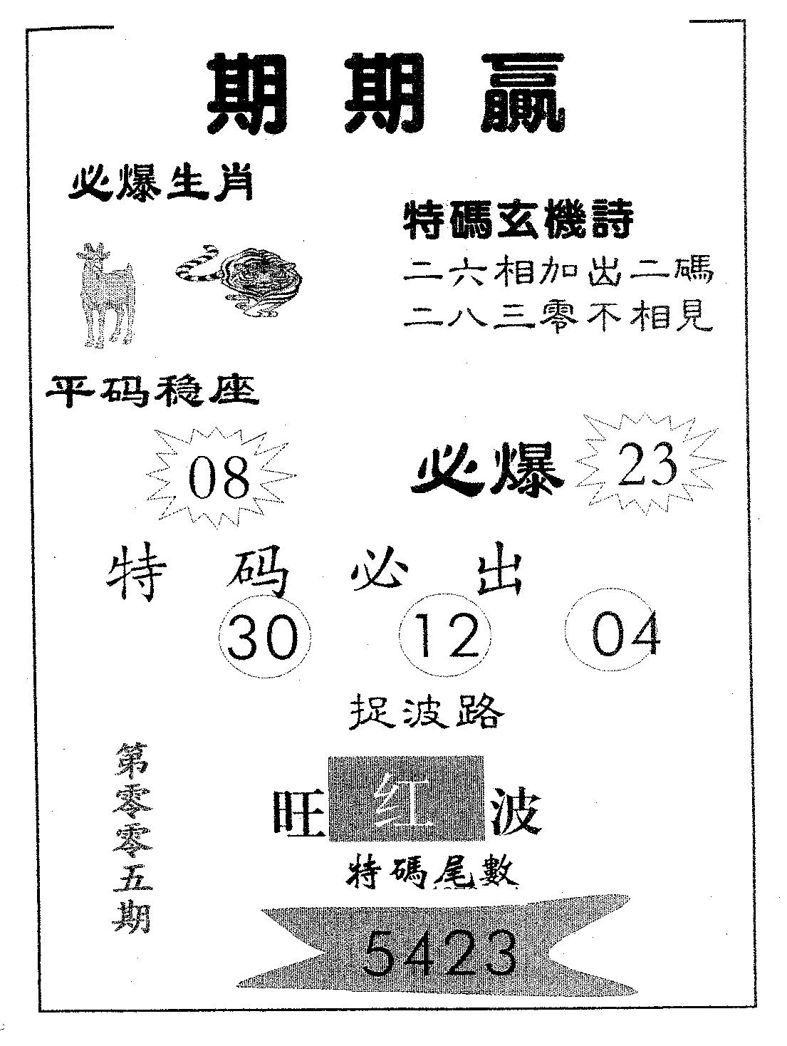期期赢 第5期