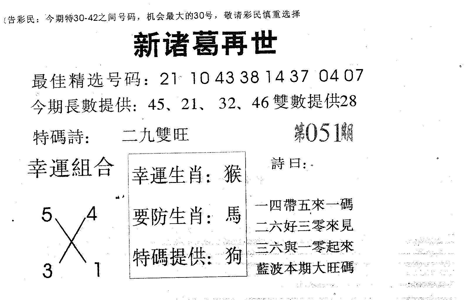 新诸葛 第51期