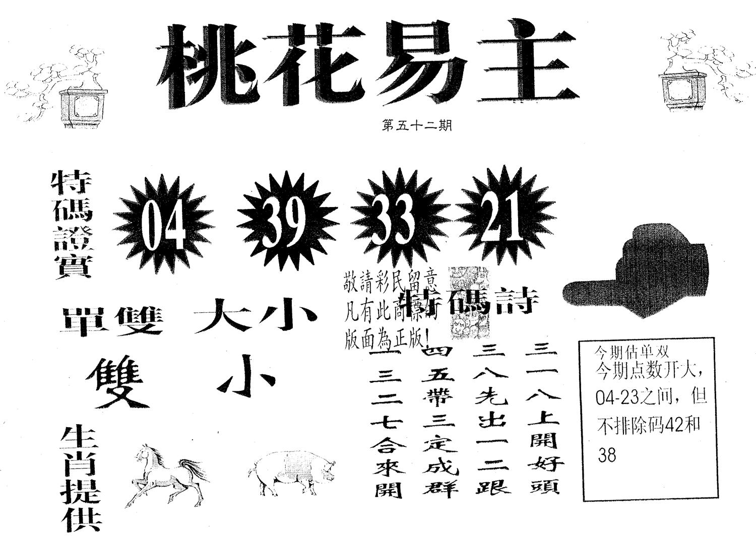 桃花易主 第52期