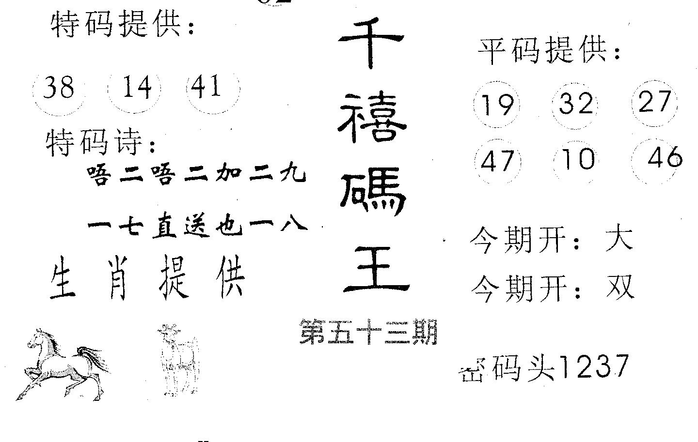 千禧码王 第53期