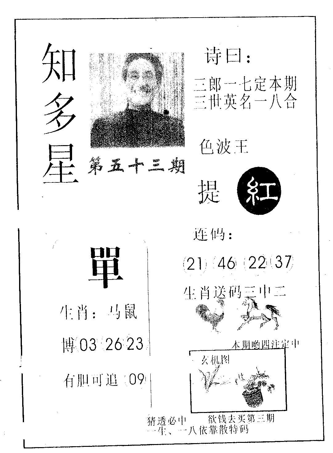 知多星 第53期