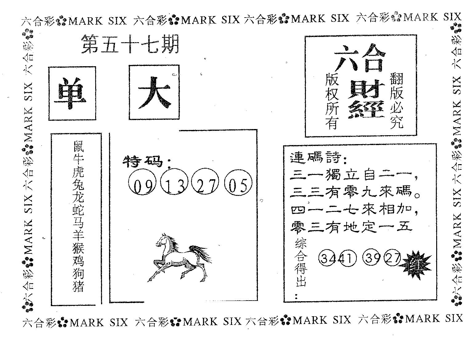 六合财经 第57期