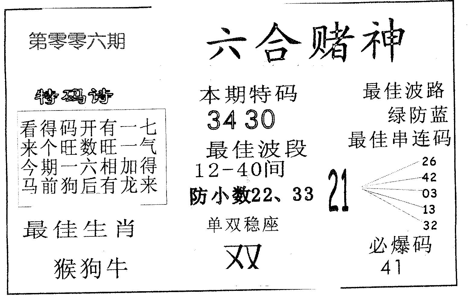 六合赌神 第6期