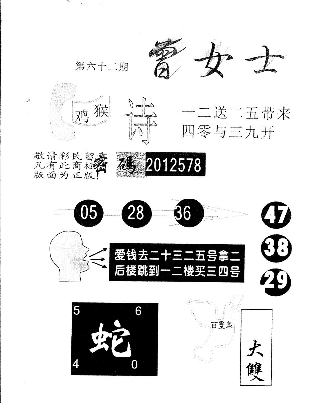 另版曾女士百灵鸟 第62期