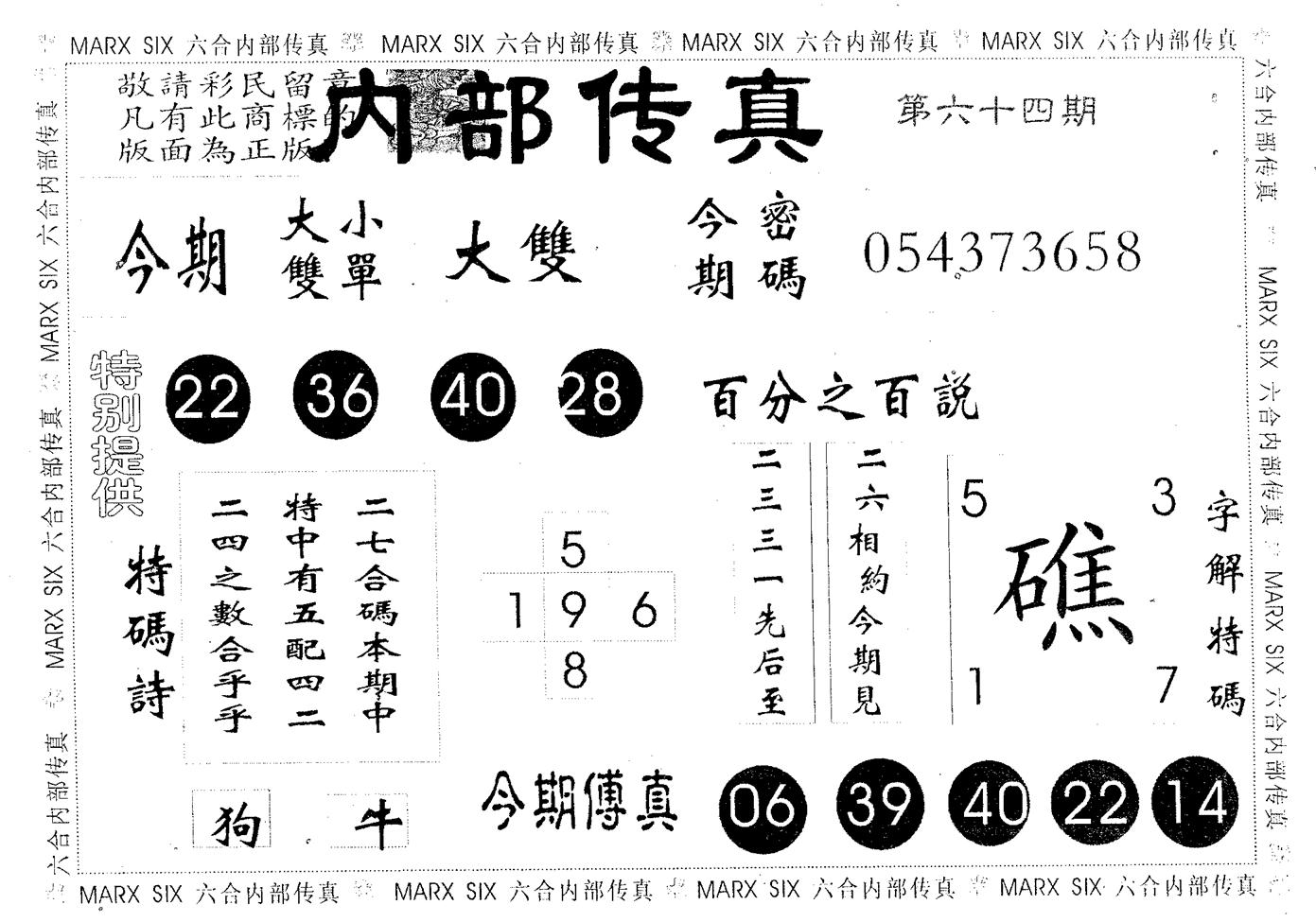 内部传真 第64期