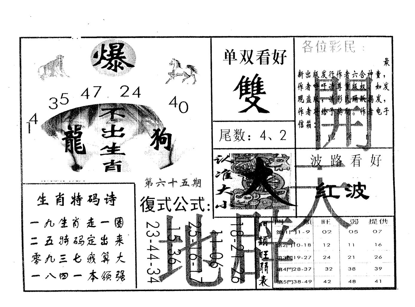 开天辟地 第65期