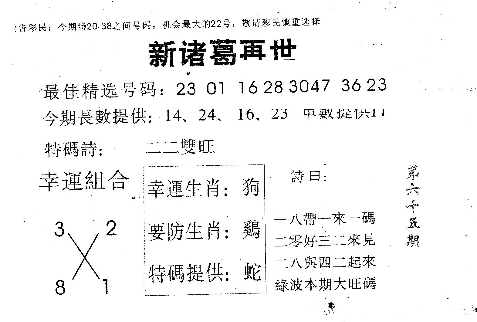 新诸葛 第65期