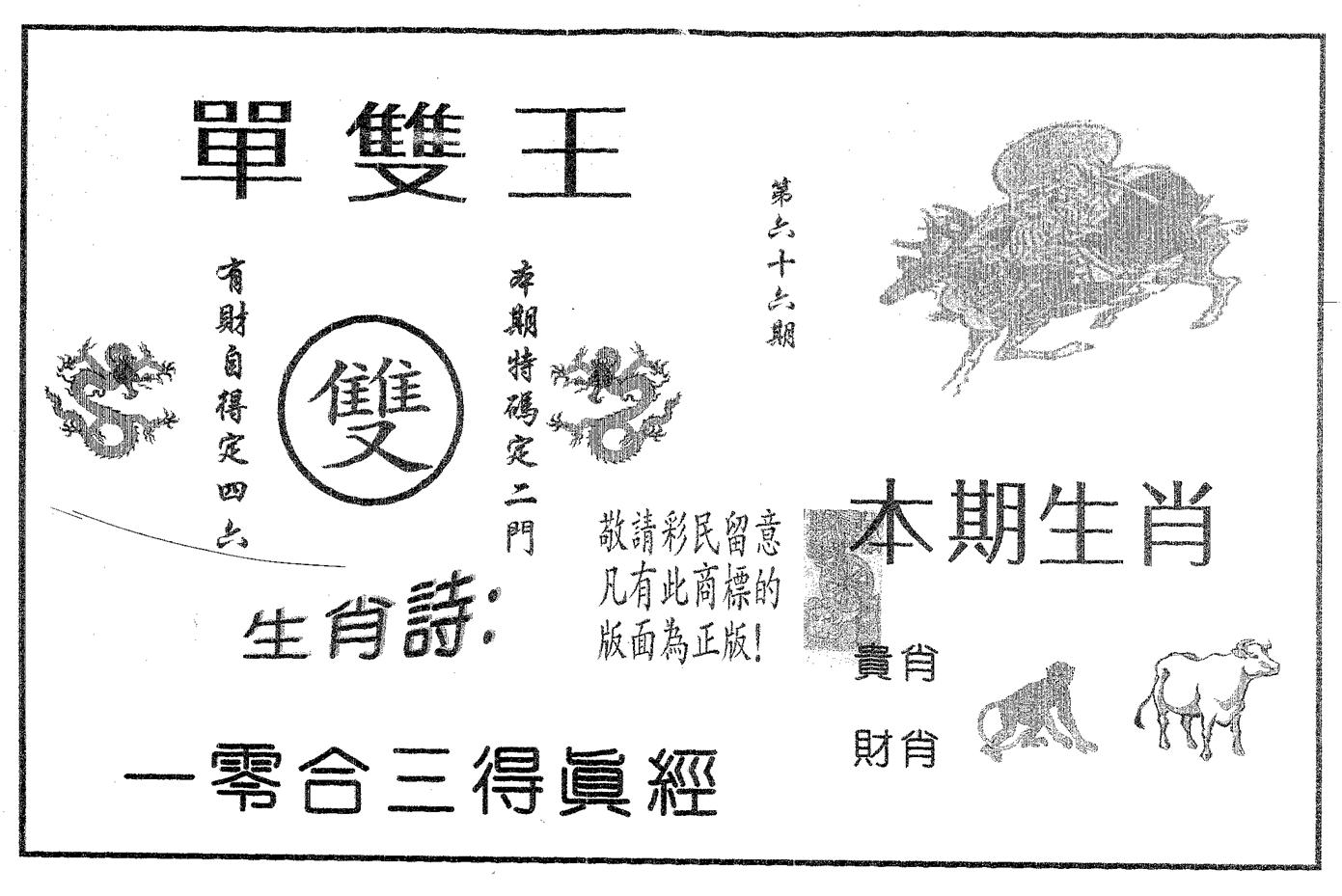 单双王B 第66期